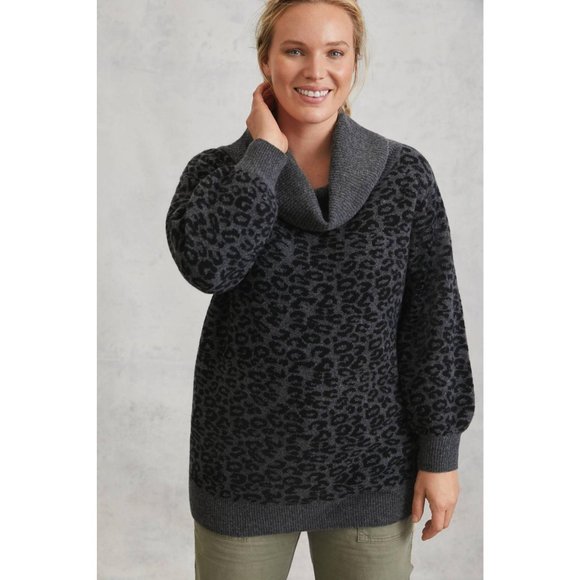 Anthropologie Emmy Cowl Neck Tunic Sweater - Picture 3 of 8